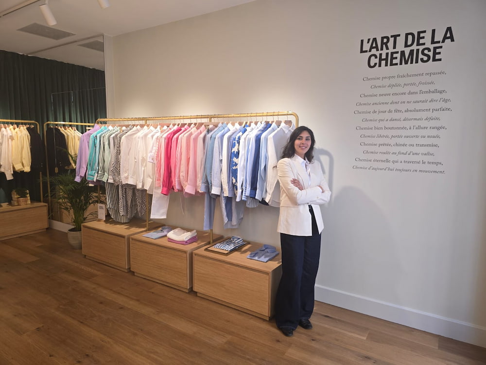 Figaret Paris Opens its Doors in Geneva: The French Shirt’s Refined Revolution. 8 Boutique Figaret and Sarah Rabbouche store manager