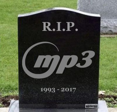 MP3 is dead for good. A chapter of electronic freedom ends.