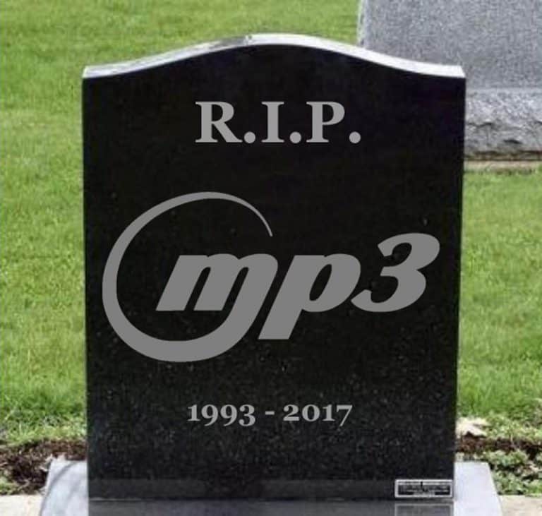 MP3 is dead for good. A chapter of electronic freedom ends. MP3 is dead for good. A chapter of electronic freedom ends.