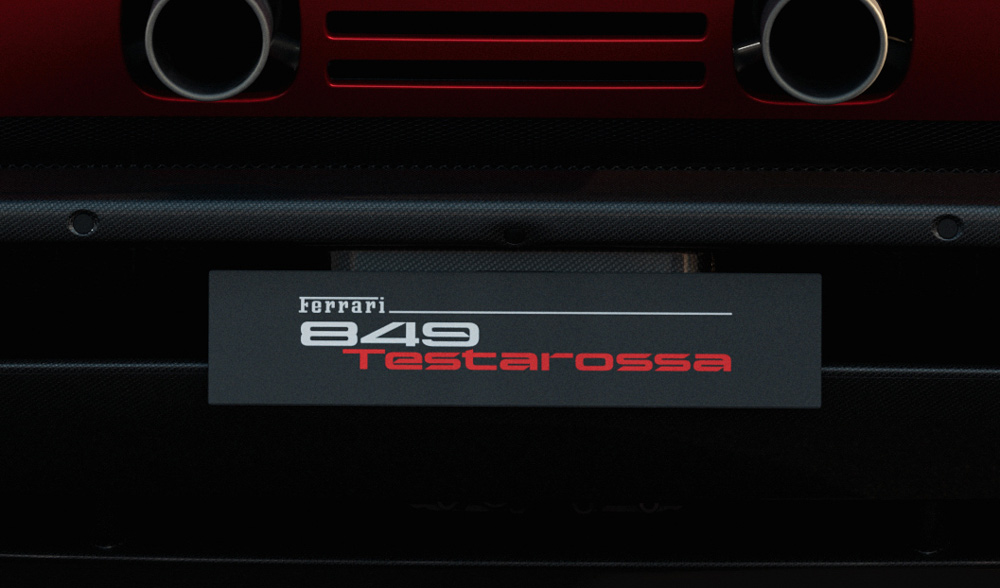 Ferrari 849 Testarossa label