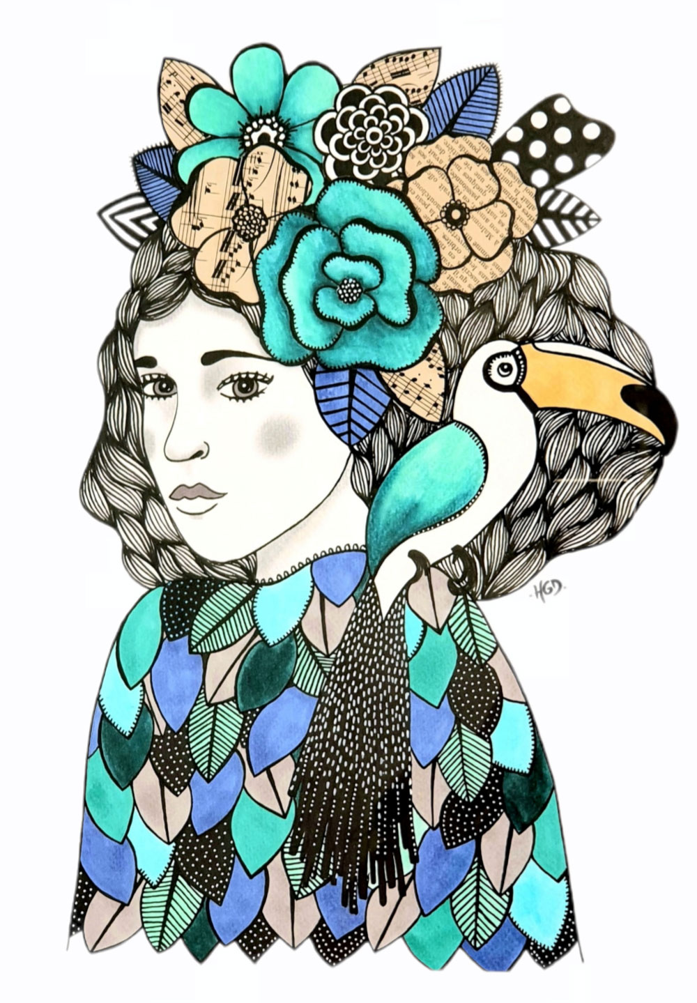 happy-garden-design-femme-au-toucan