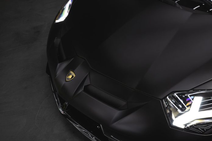 matte black lamborghini